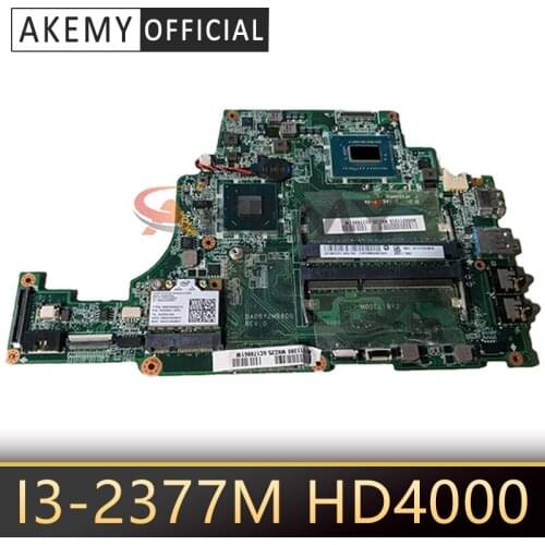AKEMY Laptop Motherboard for Toshiba Satellite U840 U845 DA0BY2MB8D0 A000211530 Mainboard I3-2377M CPU HD4000 DDR3
