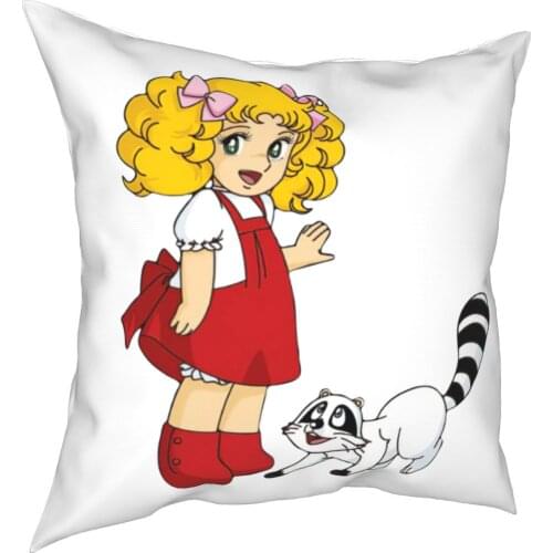 Candy Candy Snow Capucin Pillowcase Polyester Cushion Cover Decorations Anime 80s Manga Throw Pillow Case Cover Home 45*45cm