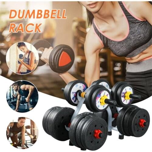 Double-layer Dumbbell Rack Stand High Quality Durable Rounded Bracket Weights Holder Organizer For Gym Exercise Equipment