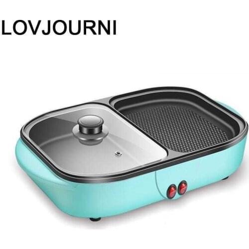 Gril Pan Hotplate Grilling Korean Mini Kebab Izgara Mangal Barbecue for Outdoor Churrasco Churrasqueira Electric Bbq Grill