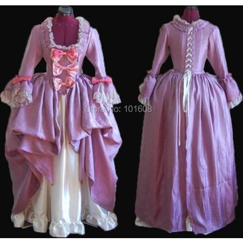 Tailored!Royal Purple Vintage Duchess Princess Civil war Ball Gown 18th Court Marie Antoinette DRESS Victorian dresses HL-371