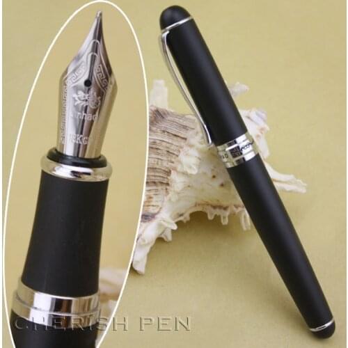 Jinhao X750 Noble Grind Arenaceous Black and Silvery Inking Pens Ink/Steel/Metal/Executive/Fine/Fountain pen Free Shipping