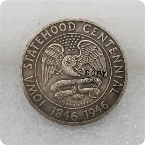COPY REPLICA 1946 Iowa Centennial Commemorative Half Dollar COPY Coin