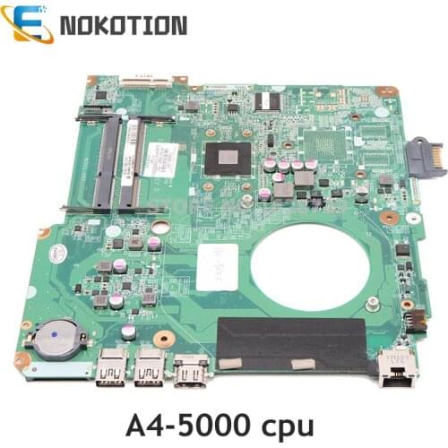 NOKOTION Laptop motherboard For HP Pavilion 15 15-N 734826-501 734826-001 DA0U93MB6D0 Mainboard A4-5000M CPU DDR3 full test