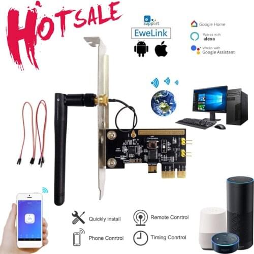 Mini PCI-e Desktop PC Remote Control Switch Boot Card WiFi Wireless Smart Switch Turn On/OFF Relay Module Restart Switch