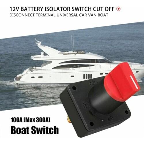 Car Main Battery Small Current Power Cut-off Switch 300A Switch Modified Cut-off Car Power Rotary Battery Parts 12V Switch K6Q2