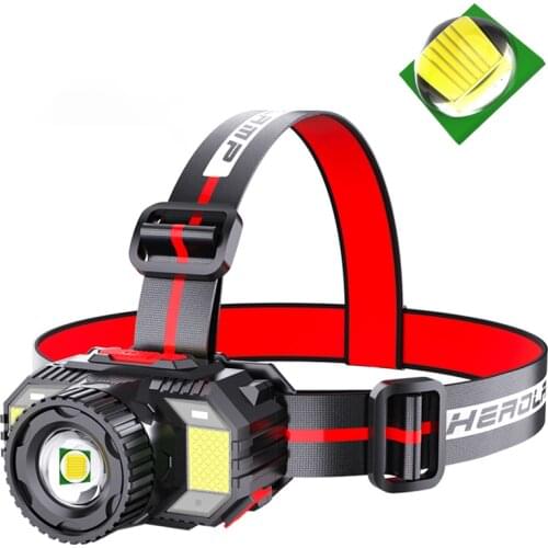 Portable Waterproof Fishing Headlight Camping Headlamp Hiking Flashlight Bicycle Light Torch Zooming T6 Led Head Lamp Cocina