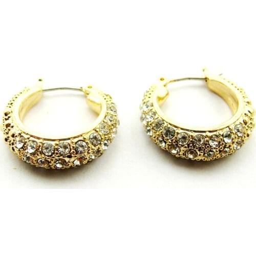 Shopping Festival Luxury Alloy Loop wholesale china gold earings hoop jewelry