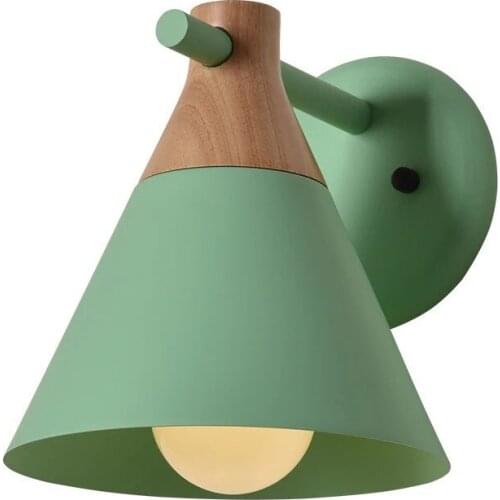 Modern minimalist bedroom light macaron creative background wall lamp childrens room living room aisle bedside wall WF1020