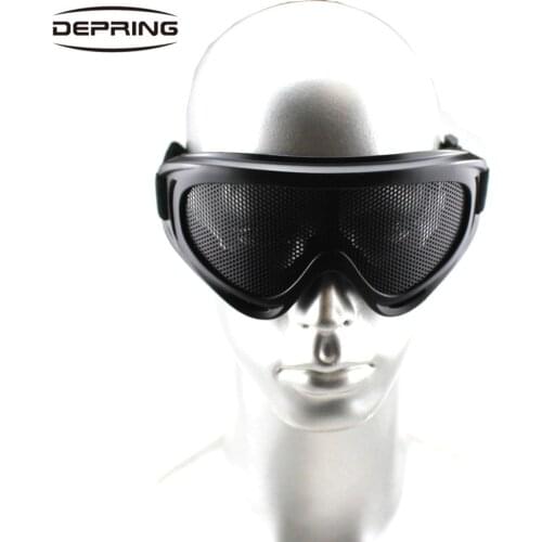 Tactical Airsoft Hunting Cycling Hiking Glasses Mens Shooting Goggles Paintball Protect Eye Net Lenes Eyewear