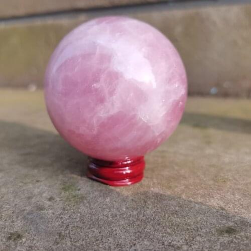 Top! Extra large ball Natural Pink Rose Quartz sphere Crystal ball Healing Gemstone 1pc