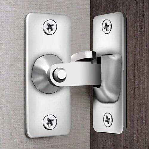 90 Degree Right Angle Door Latch Hasp Bending Latch Barrel Bolt with Screws for Doors Buckle Bolt Sliding Lock