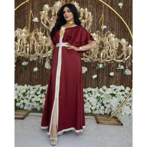 Abaya Dubai Turkey Arabic Hijab Muslim Fashion Satin Dress Islamic Clothing for Women Robe Femme Musulman De Mode Prom