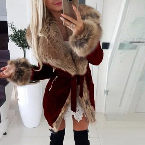 Winter Women Coats and Jackets Fashion Solid Color Long Sleeve Coats Plush Turn-down Neck Woman Jacket Plus Size Overcoat
