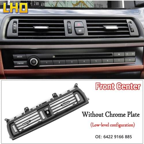 1Pcs Front Center Air Outlet Vent Dash Panel Grille Cover for BMW 5 Series F10 F18 Interior Mouldings Panel Grille LHD