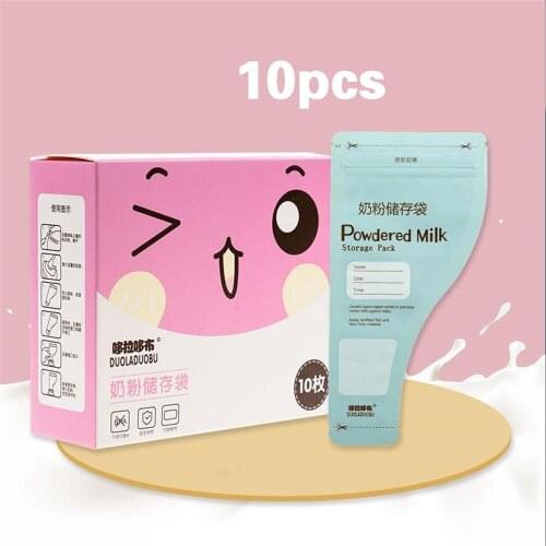 Baby Food Storage Bag Safe Feeding 10/30 pcs Pack Milk Powder Storage Baby Travel Food Storage Bag,BPA free, PP,baby care mark