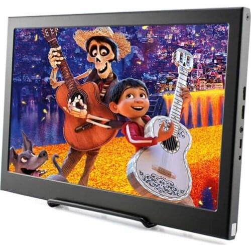 15.6" Portable Computer Monitor PC 1920x1080 HDMI PS3 PS4 Xbox360 1080P IPS LCD LED Display Monitor for Raspberry Pi 3 B 2B