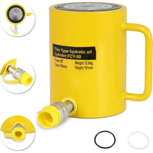 50 TON Hydraulic Cylinder FCY-50 Hydraulic Jack 4"(100mm) Stroke Single Acting Lift Cylinder EU USA Stock