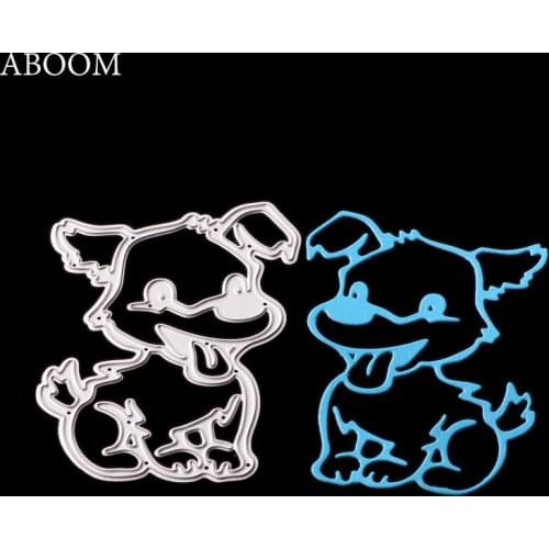 ABOOM New Arrive Pet Series Cute Dog Dies Cut Christmas Home Decoration Practice DIY Scrapbooking Album DIY Scrapbooking Die Cut