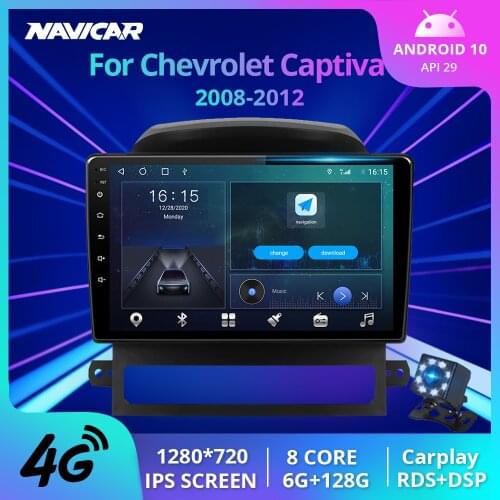 2Din Android10 Car Radio For Chevrolet Captiva 2008-2012 GPS Navigation Car Receiver Bluetooth Player Auto Radio NO 2DIN DVD IGO