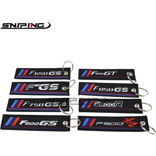 Motorcycle keychain pendant For BMW F650GS F700GS F750GS F800R F800GT F800GS F850GS F900XR F900R badge embroidery key ring