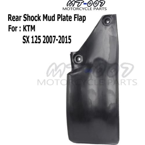 Black Rear Shock Guard Mud Flap Plate For KTM 125 SX 2007-2015 plastic motorcycle free shipping