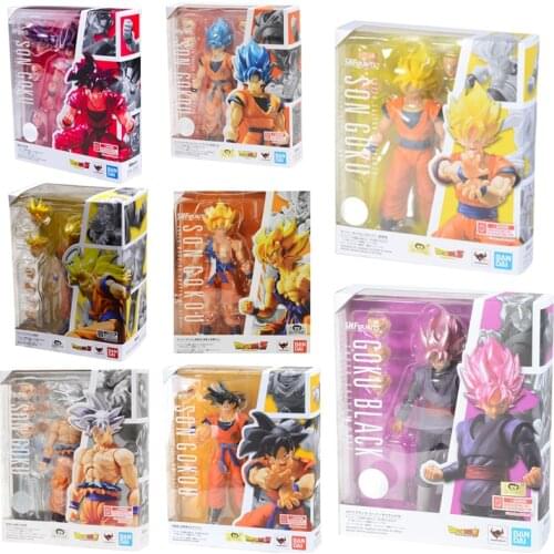 All Types Original Bandai Shfiguarts Shf Dragon Ball Super Saiyan God Goku Action Figure Collection Anime Model Kids Toys Gift