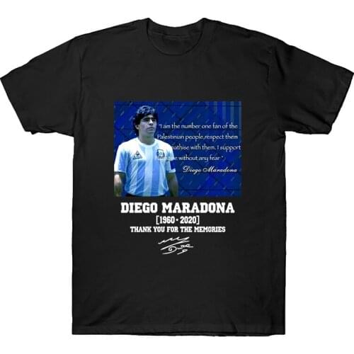 RIP Diego Maradona T Shirt Cherish The Memory of Genius Maradona Soccer Legend Tops Casual Cotton Men Women Tees Streetwear