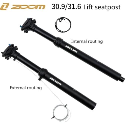 Hydraulic telescopica mtb dropper seatpost 30.9/31.6x375/400mm inner track mountain bike lift seat post Stroke 100mm
