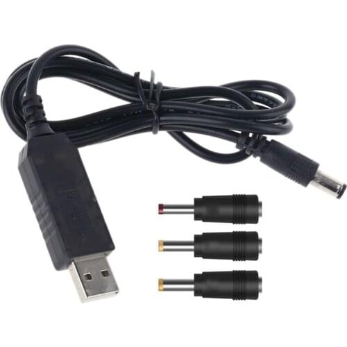 QC 3.0 USB to DC 5V-12V Adjustable Voltage Power Cable for Router Fan IP Camera G99B