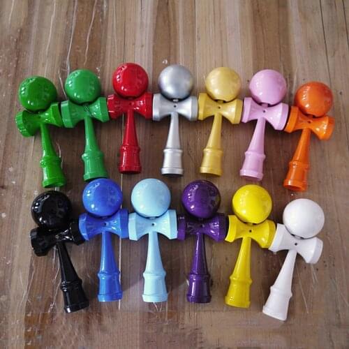 Kendama 18CM Wooden Toys Full PU Paint Kendama Skillful Juggling Game Kids Adult Outdoor Sports Toy Anti Stress