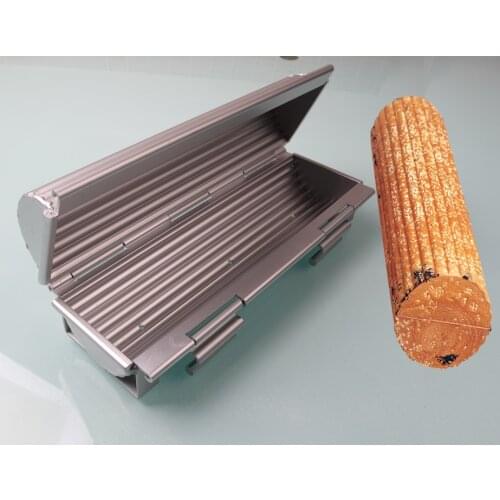 Round shape Hard Durable Toaster Fluted Wall Aluminium Moldes Toast French Bread Metal Mold DIY bakery