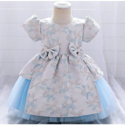 Summer Newborn Dress Baptism Infant Baby First Year Clothes For Girl Clothing Princess Party Dresses Kids Children Tutu Attire