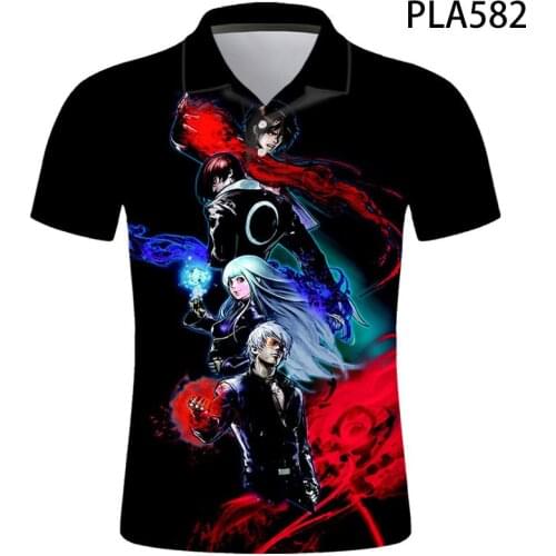 The King Of Fighters Summer 3D Printed Polo Shirt Men Cool Streetwear Fashion Camisas Harajuku Short Sleeve Hombres Ropa