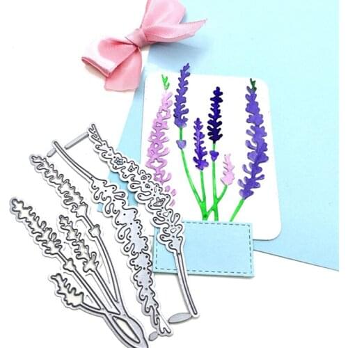 Metal Cutting Dies Cut Die Mold Lavender Flowers Scrapbook Paper Craft Knife Mould Blade Punch Stencils Dies