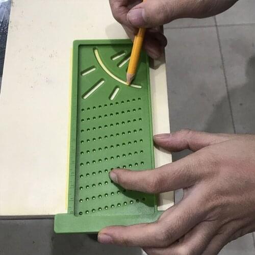 New T-Type Plastic Precision Woodworking Angle Scribe Mark Line Gauge & Rule Mitre T-Type Ruler Carpenter Measuring Outdoor Tool