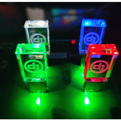 New Crystal Gold DJ Hot seller USB 2.0 Memory flash stick pen drive with box