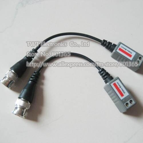 Wholesale Passive Video Balun, Video Transceiver, Twisted Pair Transmitter cctv UTP Passive Over CAT5, 100Pair ,Free shipping