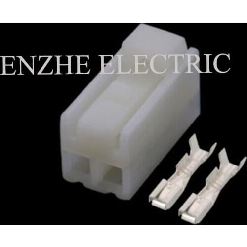 PA66 white car wire female connector cable green 2 pin connector automotive Plug socket DJ7021-3-21 Include terminals seal