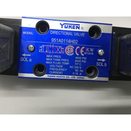 Purchasing SOLENOID VALVE & COIL ASSY W. DIN PLUGS YUKEN DSG-01 "70", 951A0114H02 for York Central Air Condition