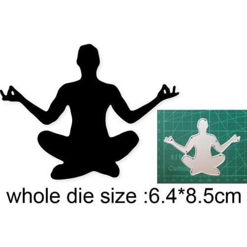 Cutting dies man yoga metal cutting dies cut die mold decoration Scrapbooking paper craft knife mould blade punch stencils dies