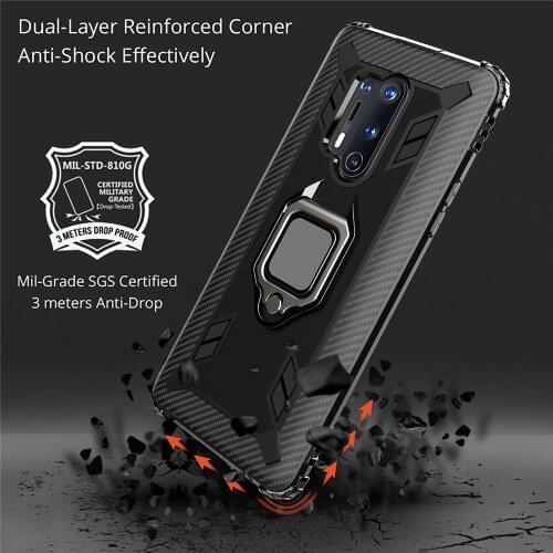 ShockProof Case For OnePlus Nord 8 7 7T Pro 6T Magnet Ring Case Cover For One Plus Nord 8 7 7T Pro 6T Impact Bumper Shell Cover