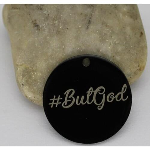Ladyfun Religious Stainless Steel God Charms- #ButGod Charm for jewelry making
