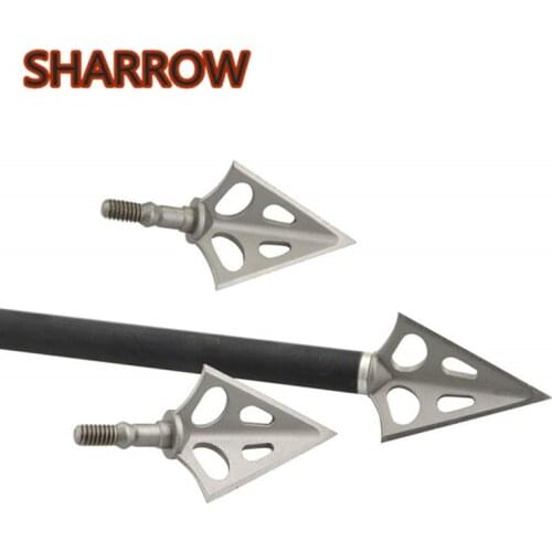 6pcs Archery Broadheads Hunting Arrowheads Stainless Steel Screw-in Arrow Points For Bow And Arrows Hunting Shooting Accessories