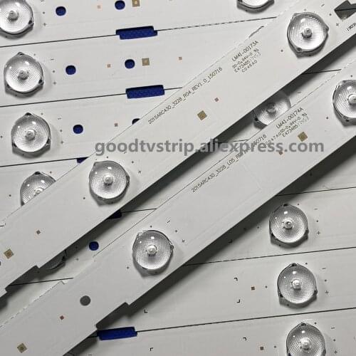 10pieces/lot LED backlight strip lamp for Sam sung 43"TV 2015ACR430 -2015ARC430-3228-L05-REV1.0-150716-LM41-00174A
