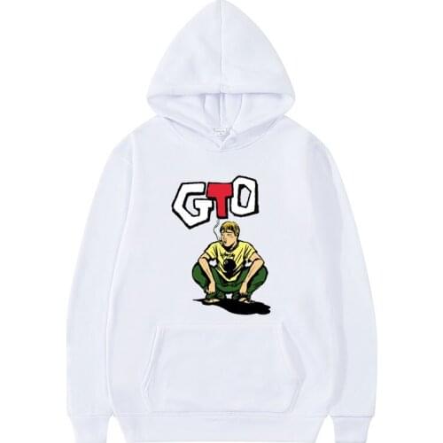 Japan Anime Great Teacher Onizuka Print Hoodie Men Women Casual Loose Sweatshirt GTO Manga Hoodies Japan Eikichi Hoody Clothing