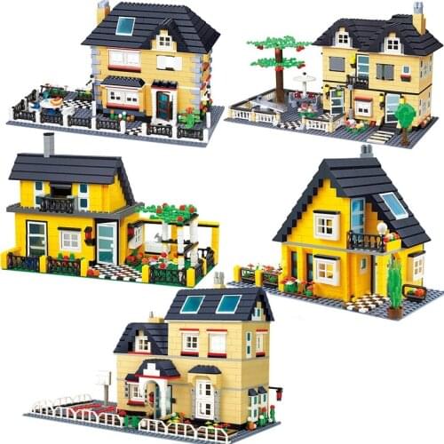 Wange Compatible City Architecture model capital building kits block kids toys children bricks France villa village sets