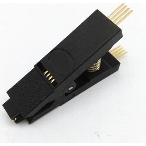 SOP8 Clamp BIOS SOIC8 Clip SOP8 Straight Test Clip Pin Programming Clip Adapter 1.27mm Pitch Universal Body