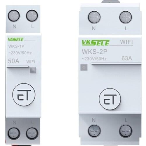 1pcs home wifi smart circuit breaker air switch distribution box remote mobile phone control voice timer switch