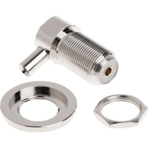 2020 New SO239 UHF Female Right Angle RF Connector For RG58 RG142 LMR195 Coaxial Cable